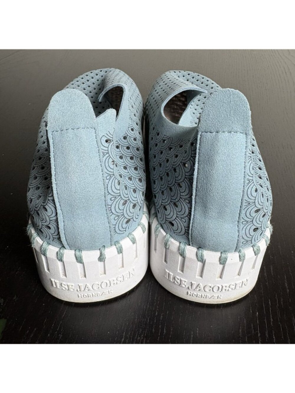 ILSE JACOBSEN Womens Size 38/US 7.5-8 Blue Tulip Platform Sneaker Shoes - Picture 5 of 9